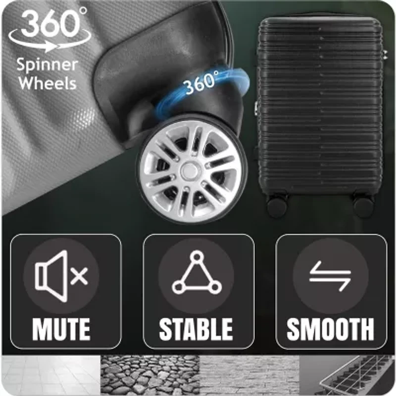 IZOD Romeo 3-pc. Hardside Expandable Lightweight Luggage Set