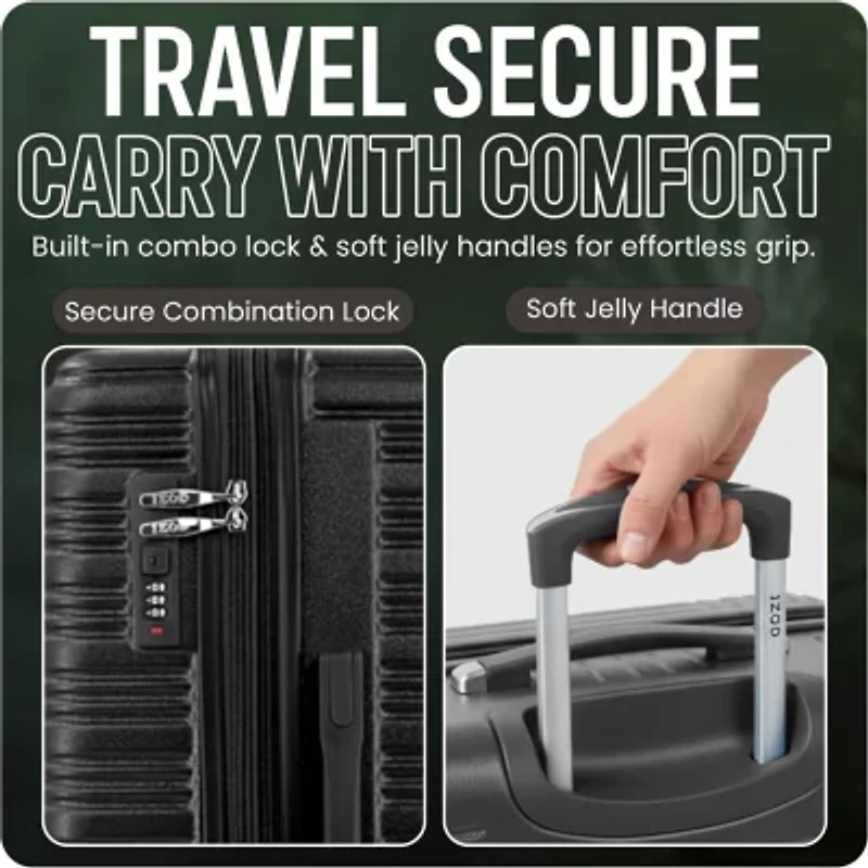 IZOD Romeo 3-pc. Hardside Expandable Lightweight Luggage Set