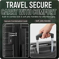 IZOD Romeo 3-pc. Hardside Expandable Lightweight Luggage Set