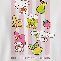 Womens Crew Neck Short Sleeve Regular Fit Hello Kitty Graphic T-Shirt