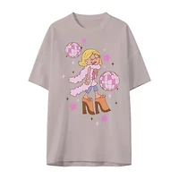 Lizzie Mcguire Oversized Tee Womens Crew Neck Short Sleeve Graphic T-Shirt
