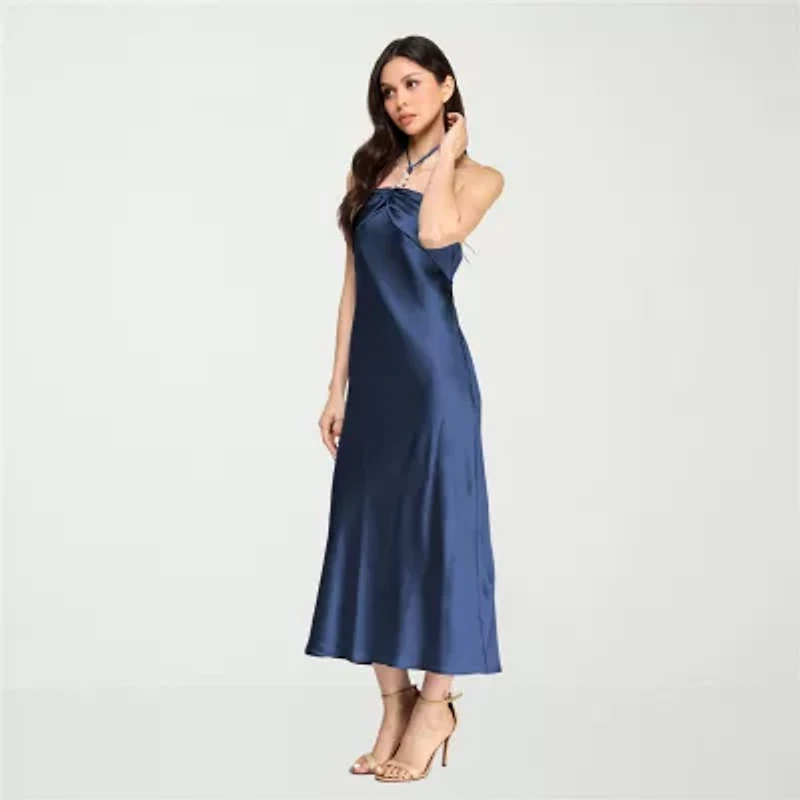 City Triangle Womens Juniors Sleeveless A-Line Dress