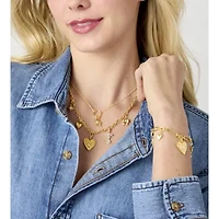 Diamond Addiction (G-H / Si2-I1) Womens 1/10 CT. T.W. Lab Grown White Diamond 14K Gold Over Silver LIghtning Bolt Moon Star 17 Inch Pendant Necklace