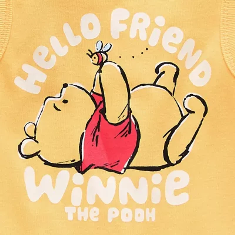 Disney Baby Boys Winnie The Pooh Short Sleeve 2-pc. Romper