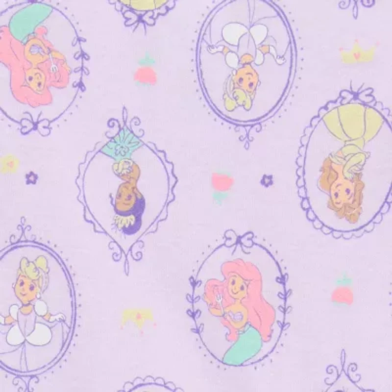 Disney Baby Girls Ariel Belle Cinderella Round Neck Short Sleeve Bodysuit