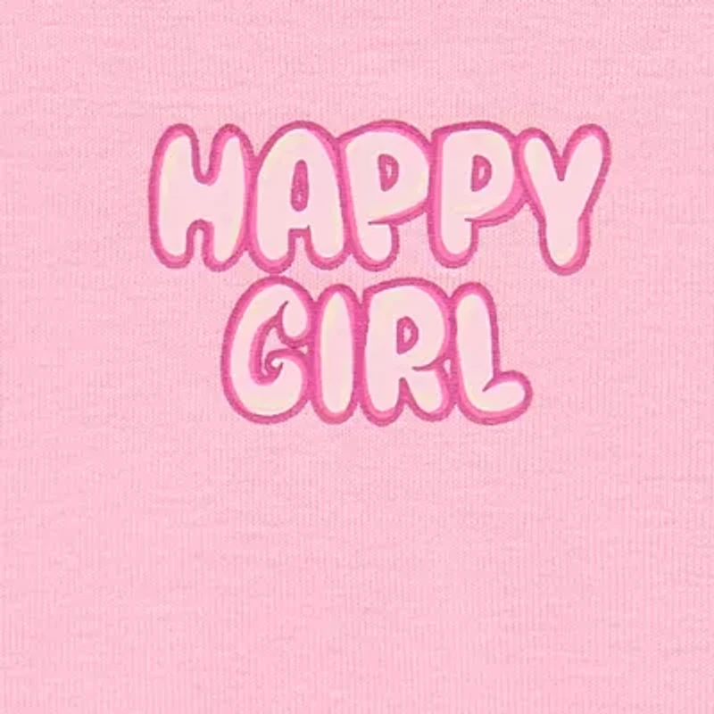 Okie Dokie Baby Girls Round Neck Short Sleeve Bodysuit