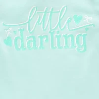 Okie Dokie Baby Girls Round Neck Short Sleeve 4-pc. Bodysuit