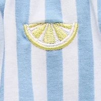 Okie Dokie Baby Girls Sleeveless Striped Romper