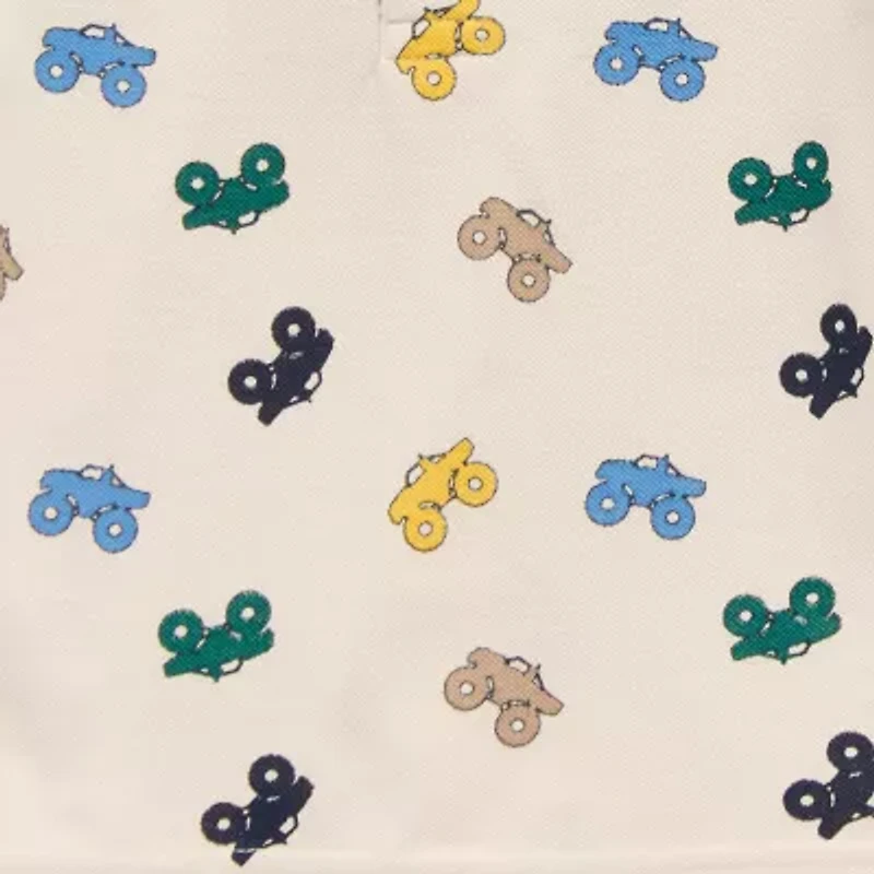 Okie Dokie Toddler & Little Boys Short Sleeve Regular Fit Polo Shirt