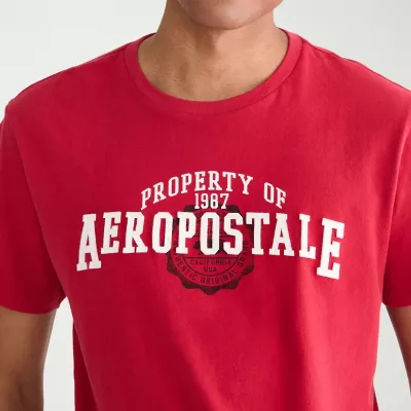 AEROPOSTALE Mens Crew Neck Short Sleeve Classic Fit Graphic T-Shirt