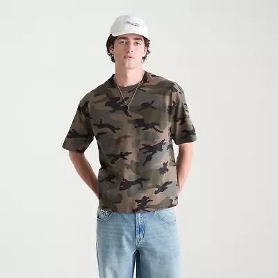 AEROPOSTALE Camo Heavyweight Mens Crew Neck Short Sleeve T-Shirt