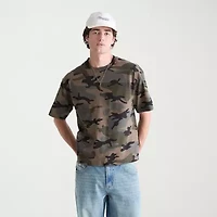 AEROPOSTALE Camo Heavyweight Mens Crew Neck Short Sleeve T-Shirt