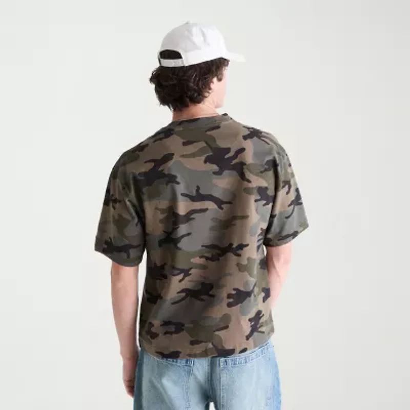 AEROPOSTALE Camo Heavyweight Mens Crew Neck Short Sleeve T-Shirt