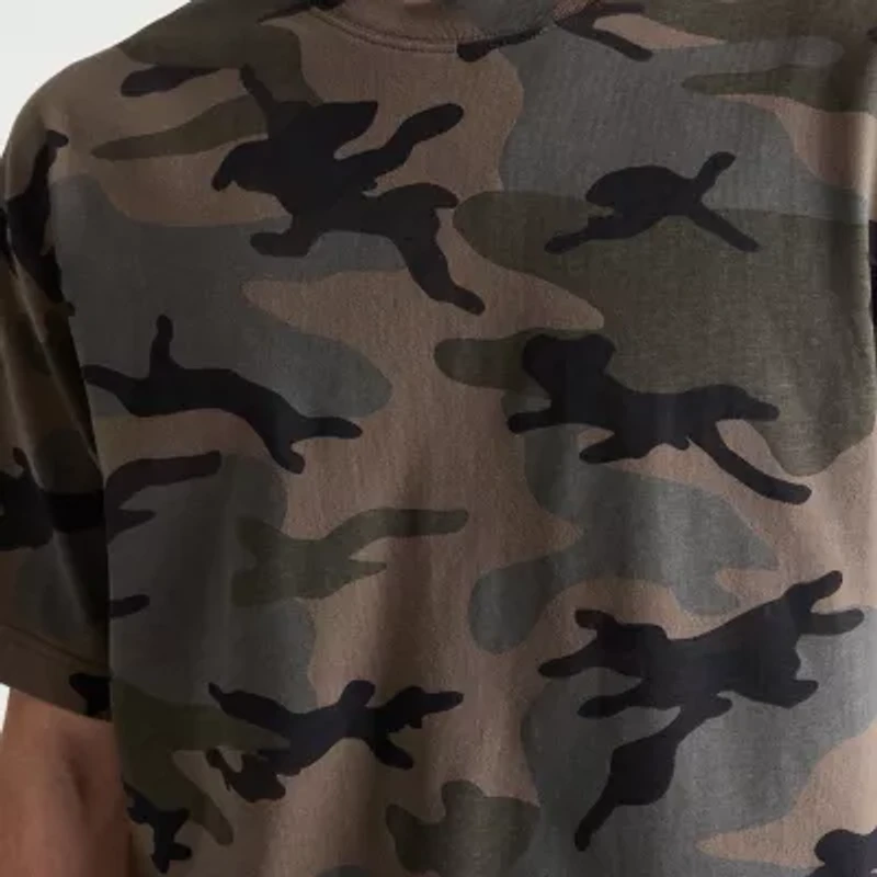 AEROPOSTALE Camo Heavyweight Mens Crew Neck Short Sleeve T-Shirt