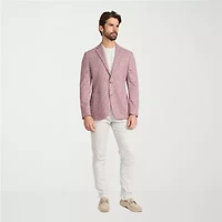 IBIZA AZURE Mens Plaid Slim Fit Sport Coat