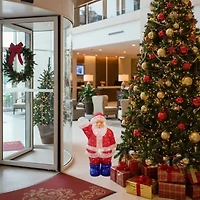 24'' Lighted Commercial Grade Acrylic Santa Claus Christmas Display Decoration