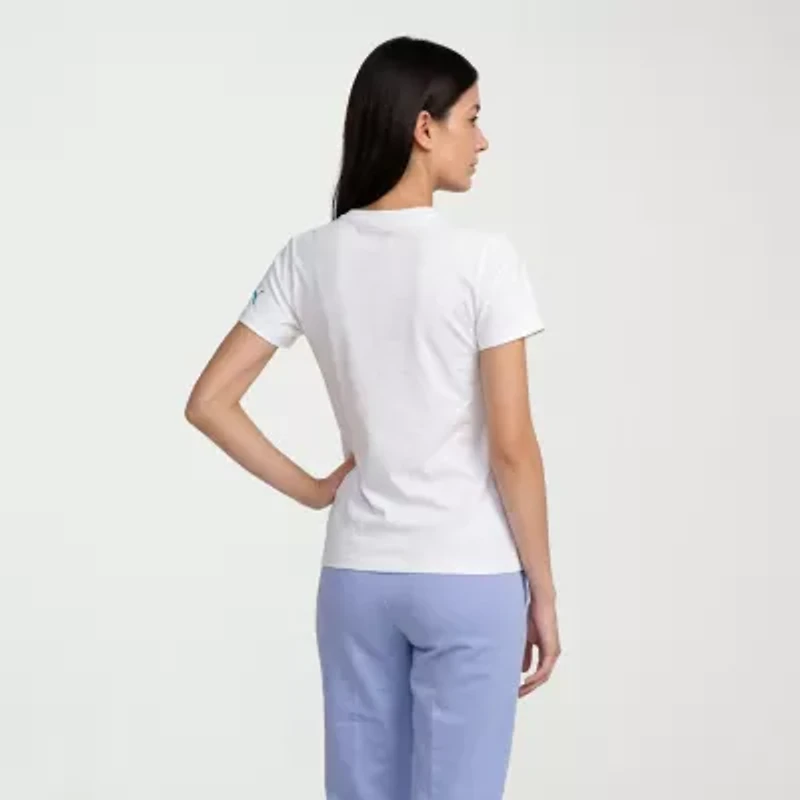 PUMA Womens Crew Neck Short Sleeve Relaxed Fit Graphic T-Shirt