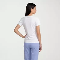 PUMA Womens Crew Neck Short Sleeve Relaxed Fit Graphic T-Shirt