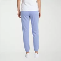 PUMA Womens Stretch Fabric Tapered Mid Rise Relaxed Fit Knit Active Jogger Pant