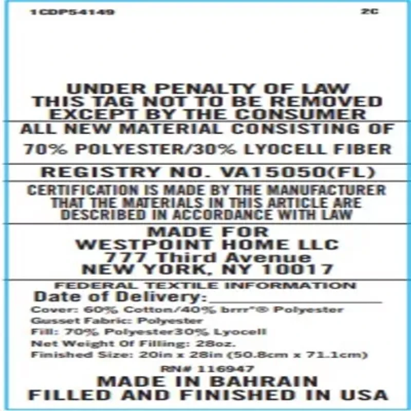 Martex Brrr Cooling Pillows Soft/Medium Density Bed Pillow