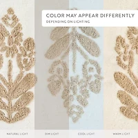 Casual Comfort Folk Leaves Pattern Cotton Bath Mat