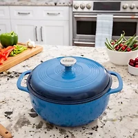 Lodge Cookware Enameled Cast Iron 4 1/2 Qt Dutch Oven