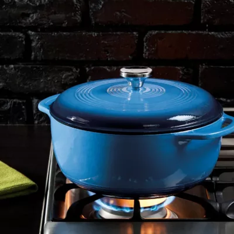 Lodge Cookware Enameled Cast Iron 4 1/2 Qt Dutch Oven