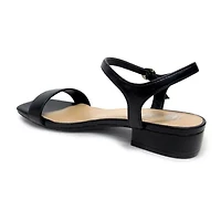 Pop Blaira Womens Square Open Toe Flat Heel Pumps