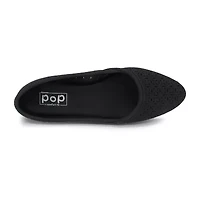 Pop Gerinina Womens Almond Closed Toe Ballet Flats
