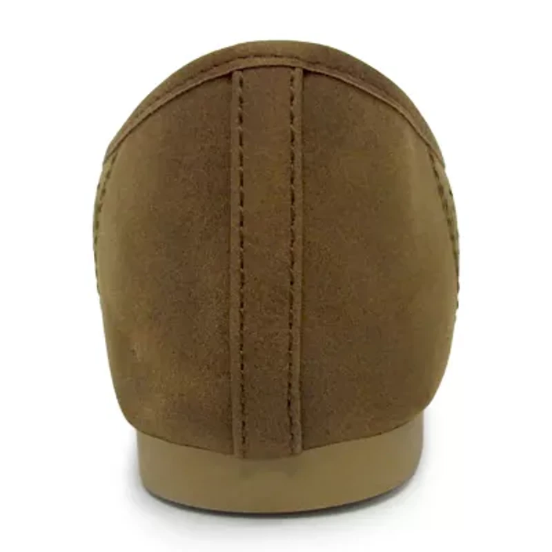 Pop Gerinina Womens Almond Closed Toe Ballet Flats