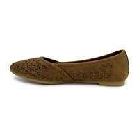 Pop Gerinina Womens Almond Closed Toe Ballet Flats