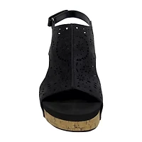 Pop Womens Ellerie Wedge Sandals