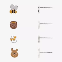 Disney Classics Womens Winnie The Pooh 4 Pair Earring Set
