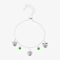 Womens Green Crystal Toy Story Bolo Bracelet