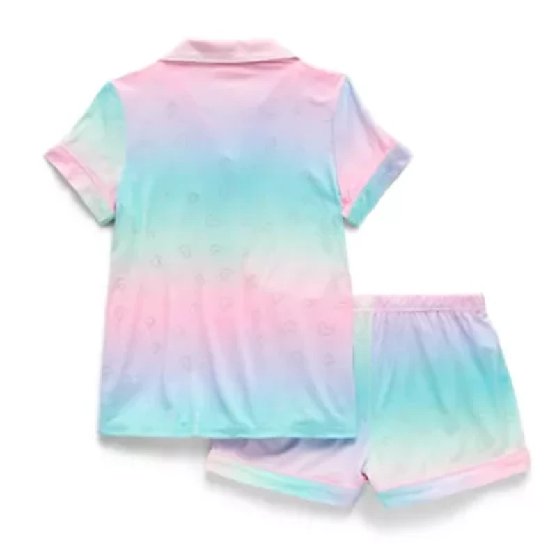 Btween Little & Big Kid Girls Short Sleeve 2-pc. Pajama Sets