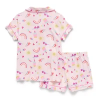 Btween Little & Big Kid Girls Short Sleeve 2-pc. Pajama Sets