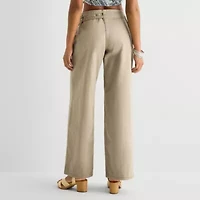 Forever 21 Womens Juniors Wide Leg Flat Front Pant