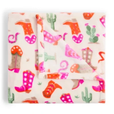 Home Expressions Velvet Plush Print Throw