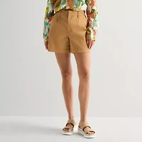 St. John's Bay Womens Pleated Short