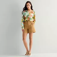 St. John's Bay Womens Pleated Short