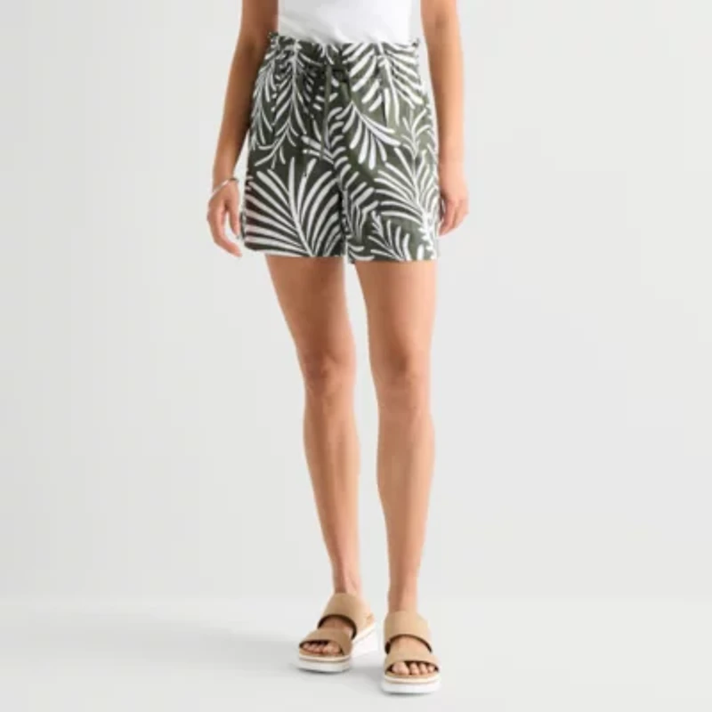 St. John's Bay Womens Pull-On Short