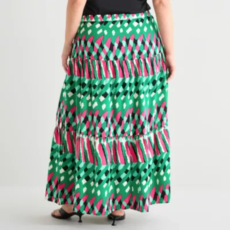 Bold Elements Womens Plus High Waist Skirt