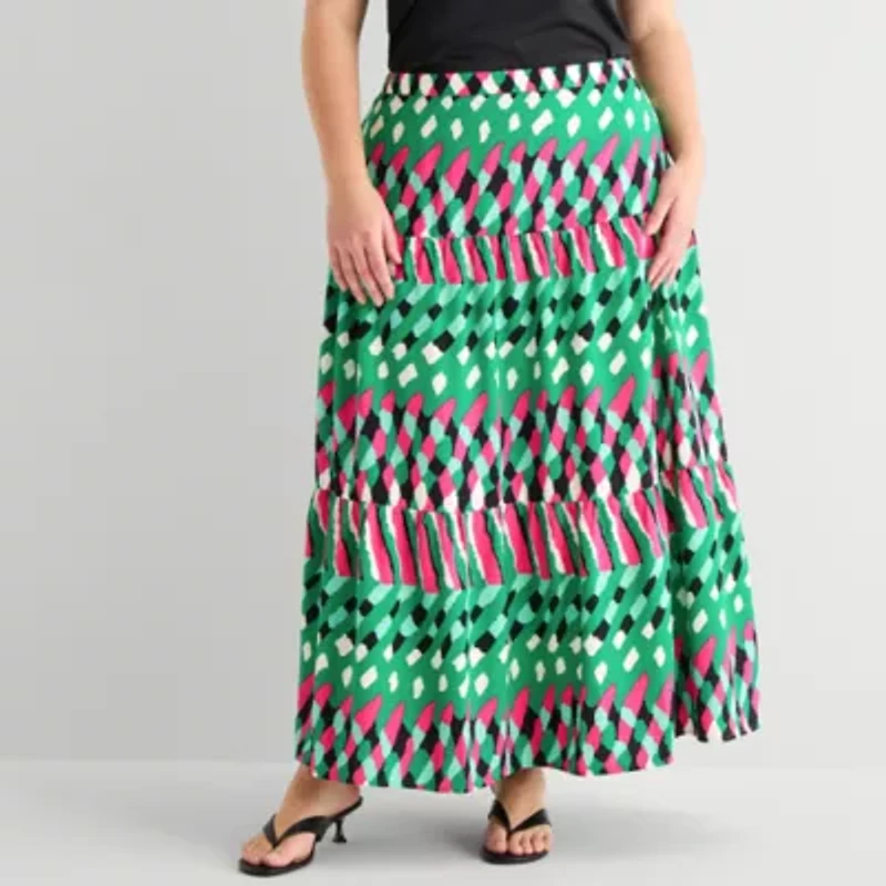 Bold Elements Womens Plus High Waist Skirt