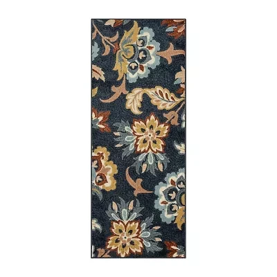 Maples Jacobean Floral Indoor Rectangular Runner