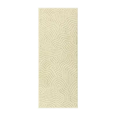 Maples Textured Waves Indoor Rectangular Runner