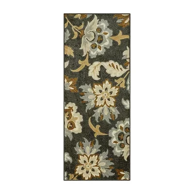 Maples Jacobean Floral Indoor Rectangular Runner