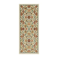 Maples Persian Tan Floral Indoor Rectangular Runner
