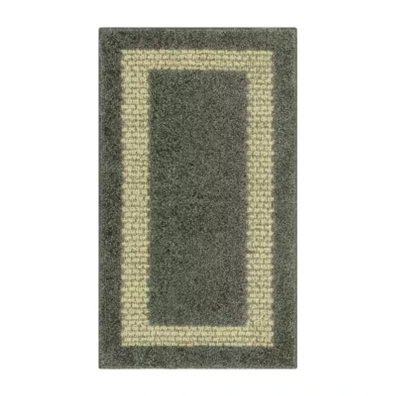 Maples Solid Cut and Loop Indoor Rectangular Accent Rug