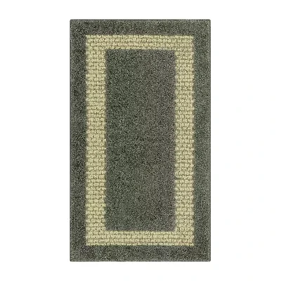 Maples Solid Cut and Loop Indoor Rectangular Accent Rug