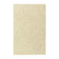 Maples Textured Waves Indoor Rectangular Accent Rug
